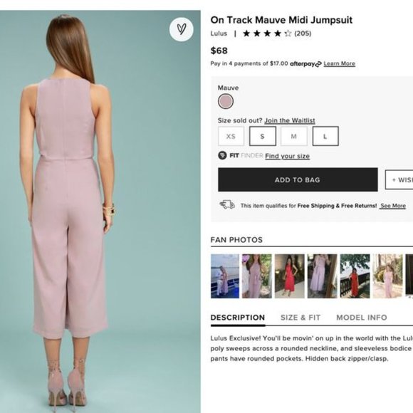 Lulu's On Track Mauve Midi Jumpsuit - Picture 3 of 3